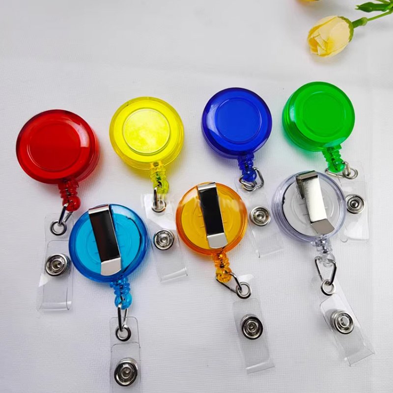 27 colors Retractable Badge Reel Badge Holder Reel Clip for ID Badge Holder