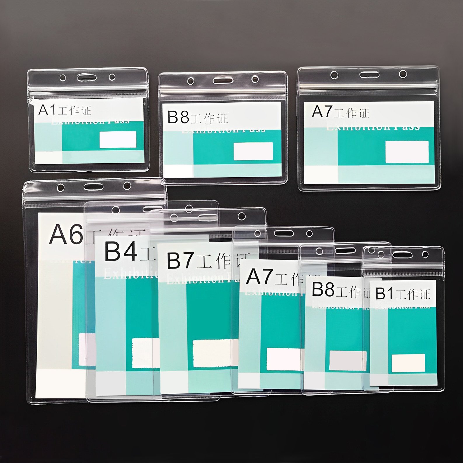 Protect ID Card Business Card Cover PVC Transparent Credit Card Holder Badge Travel ID Case Holder Accessories