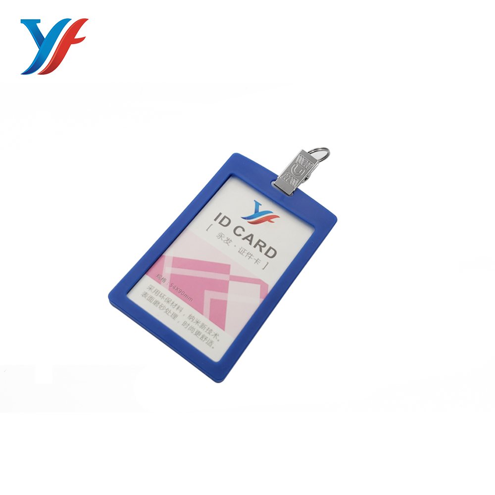 Customized color badge holder for id card clip