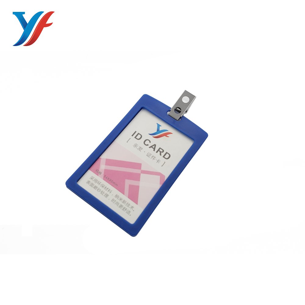 Customized color badge holder for id card clip