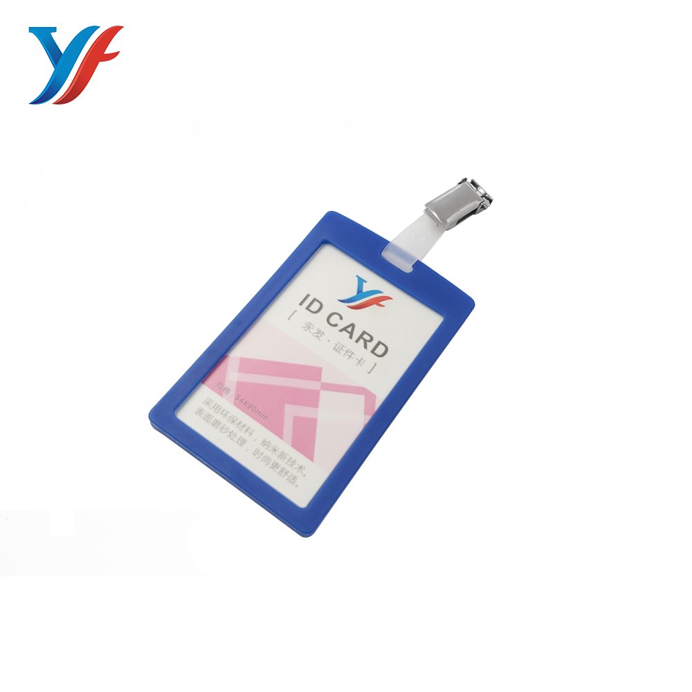Customized color badge holder for id card clip