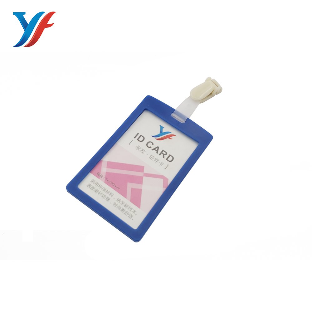 Customized color badge holder for id card clip
