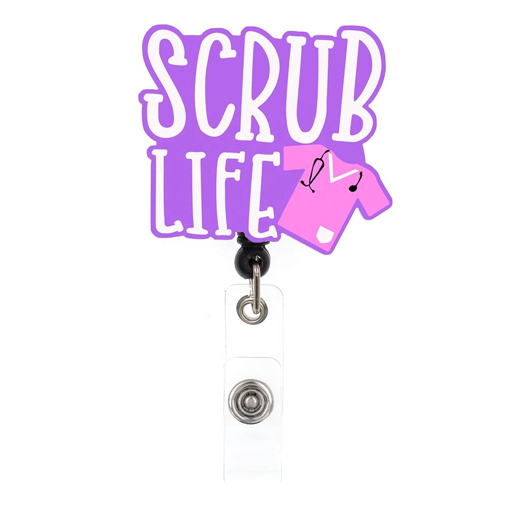 Acrylic Medical Series Nurse Nursing Student Badge Reel For Nurse Accessories Scrub Life Badge Holder