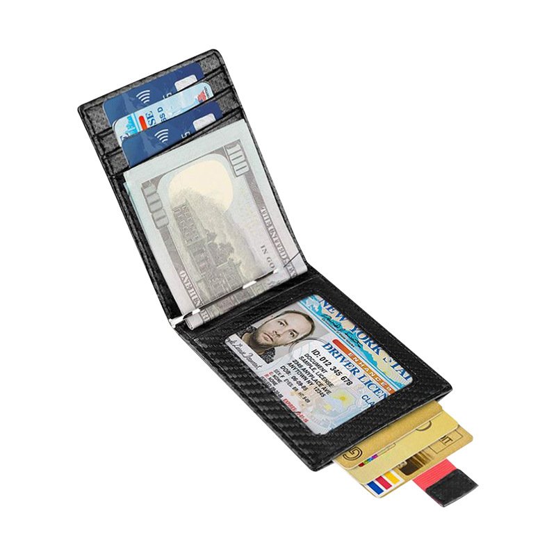 Men'S Business Foldable Card Holder Wallet Gift Set Business Customized ID Card Holder For Card