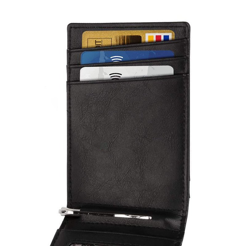 Men'S Business Foldable Card Holder Wallet Gift Set Business Customized ID Card Holder For Card