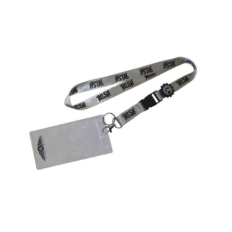 Factory Adjustable Sublimation Printed lanyard custom id card badge holder with lanyard