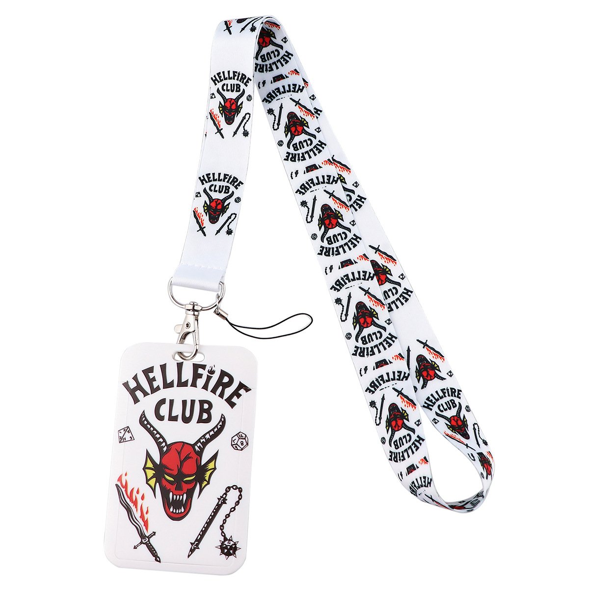 20mm custom logo cartoon anime card badge lanyard for promotion stitch ID holder lanyards