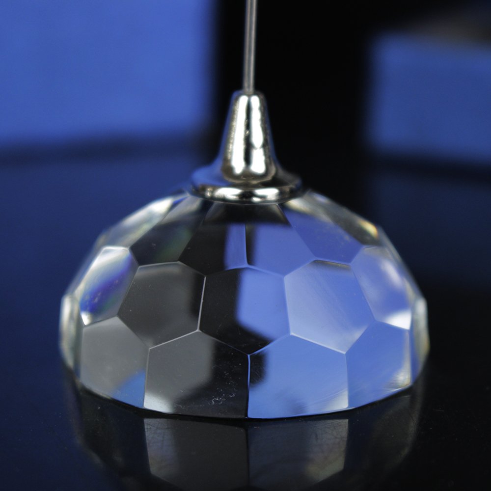 Wholesale Crystal Glass Business Name Badge Holder Card Holder Table Decoration Custom