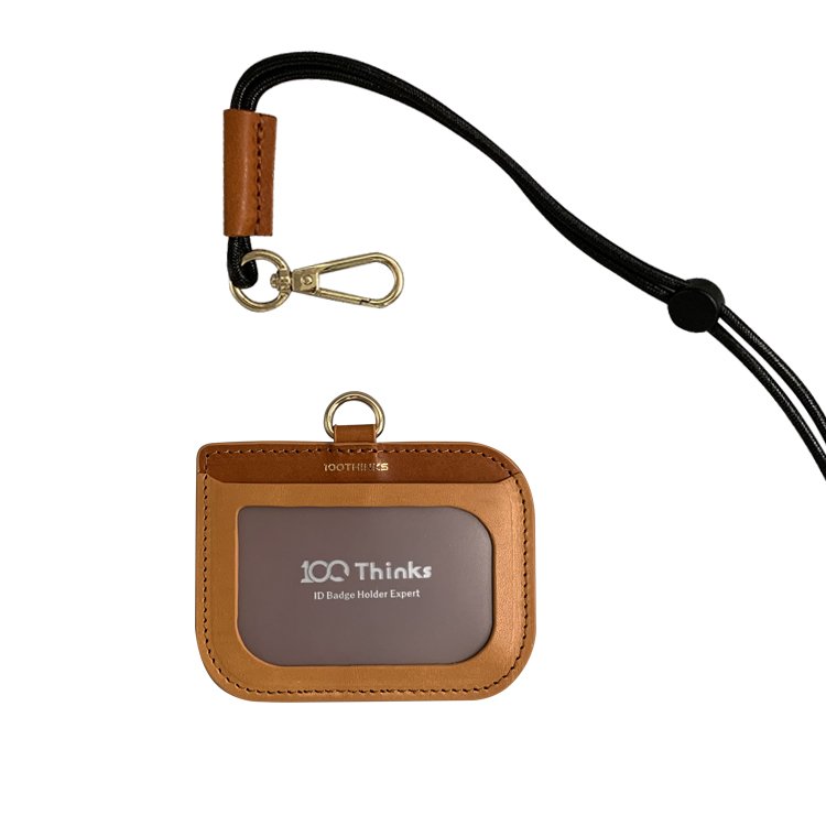 Hot Selling Fashionable Leather ID Card Case Holder with Customized Logo for Photo Credit Card & Logo Badge