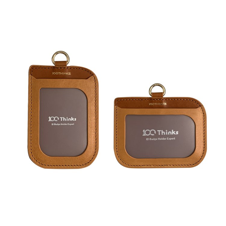 Hot Selling Fashionable Leather ID Card Case Holder with Customized Logo for Photo Credit Card & Logo Badge