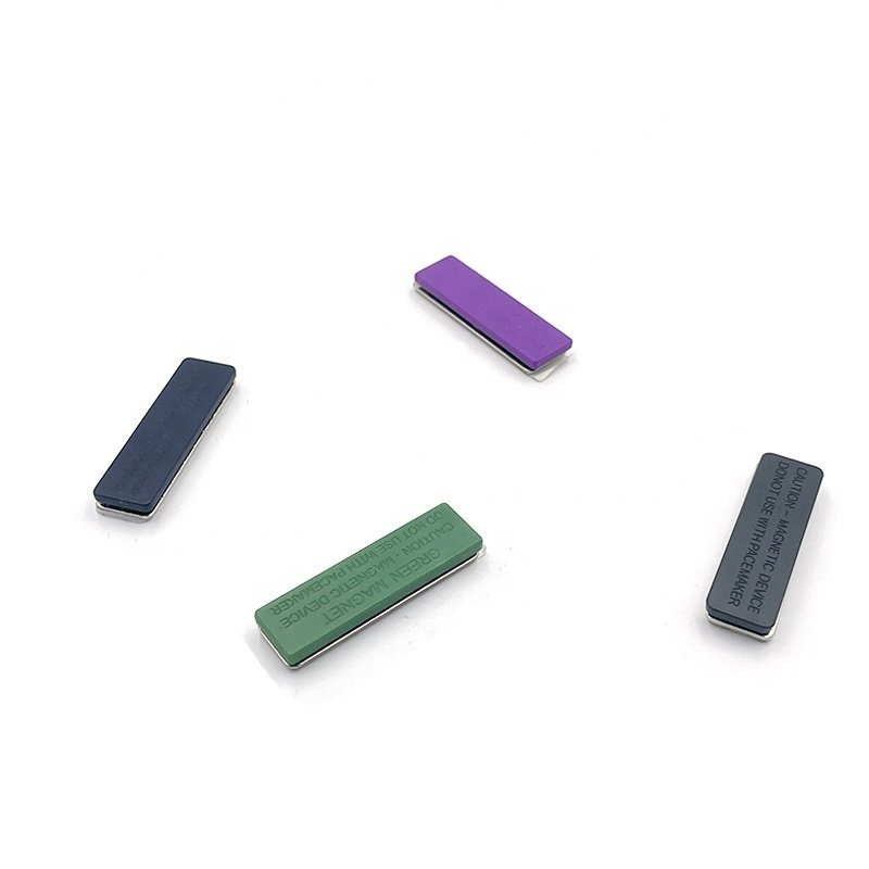 Reusable plastic Magnetic Badge Name Tag Permanent Badge Holder With 3 Magnets