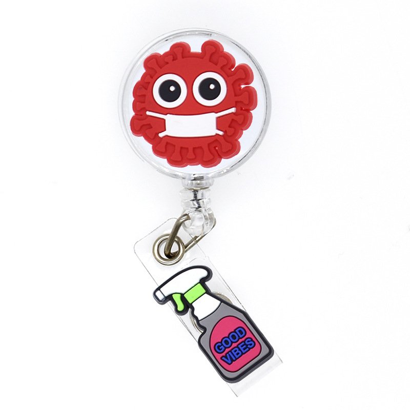 Wholesale Custom Retractable Plastic badge Holder Bunny Medical Badge Reels