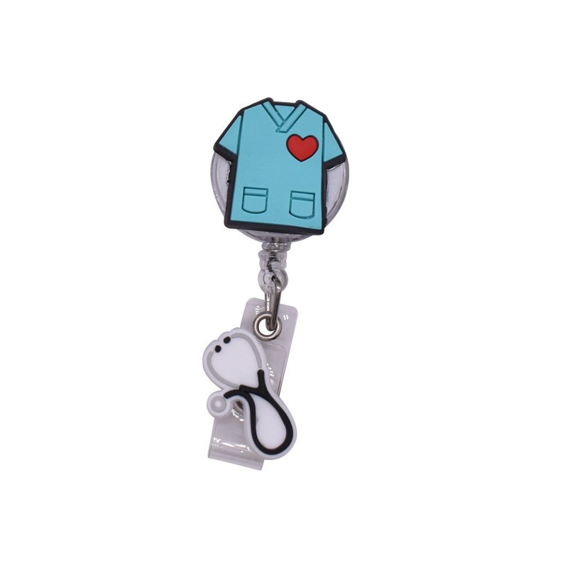 Wholesale Custom Retractable Plastic badge Holder Bunny Medical Badge Reels