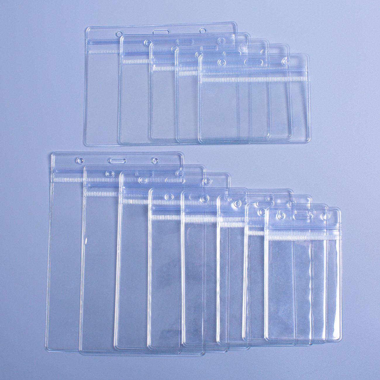 Hot Sale Transparent Badge Holder with Soft Waterproof Plastic Clear ID Badge Card sleeve