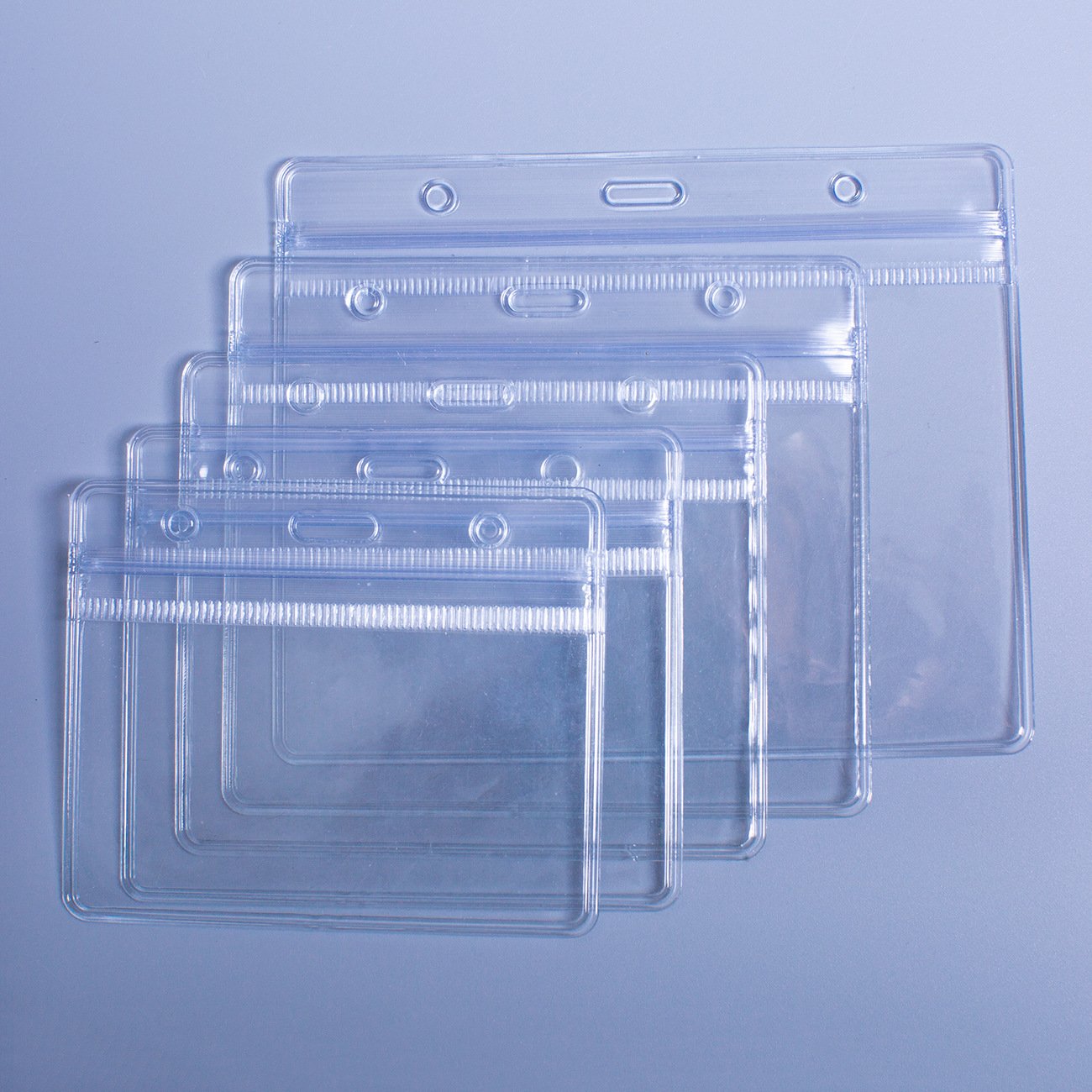 Hot Sale Transparent Badge Holder with Soft Waterproof Plastic Clear ID Badge Card sleeve