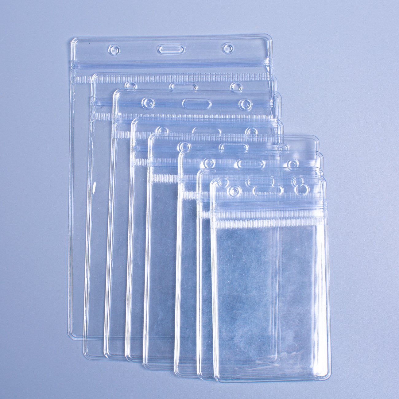 Hot Sale Transparent Badge Holder with Soft Waterproof Plastic Clear ID Badge Card sleeve