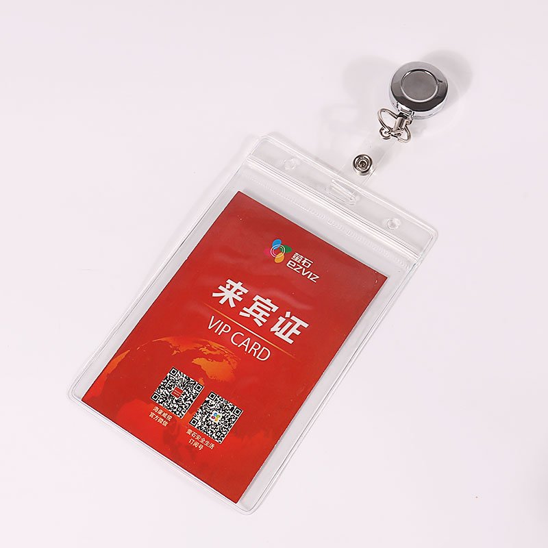 fabric badge id card holder