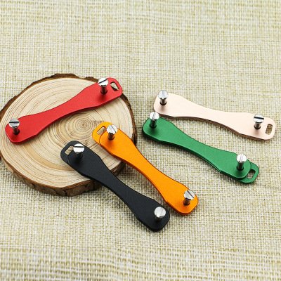 Aluminum Alloy Flexible Key Holder Clip Keys Organizer Folder Keychains blank key chain