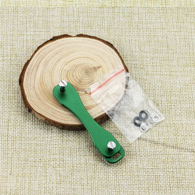Aluminum Alloy Flexible Key Holder Clip Keys Organizer Folder Keychains blank key chain