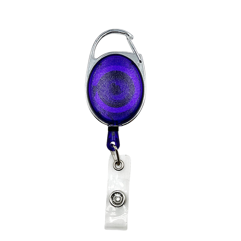 Hot Sale Retractable Badge Reel Holders Durable Plastic Carabiner Badge Reel Id Card Holder Badge Reel