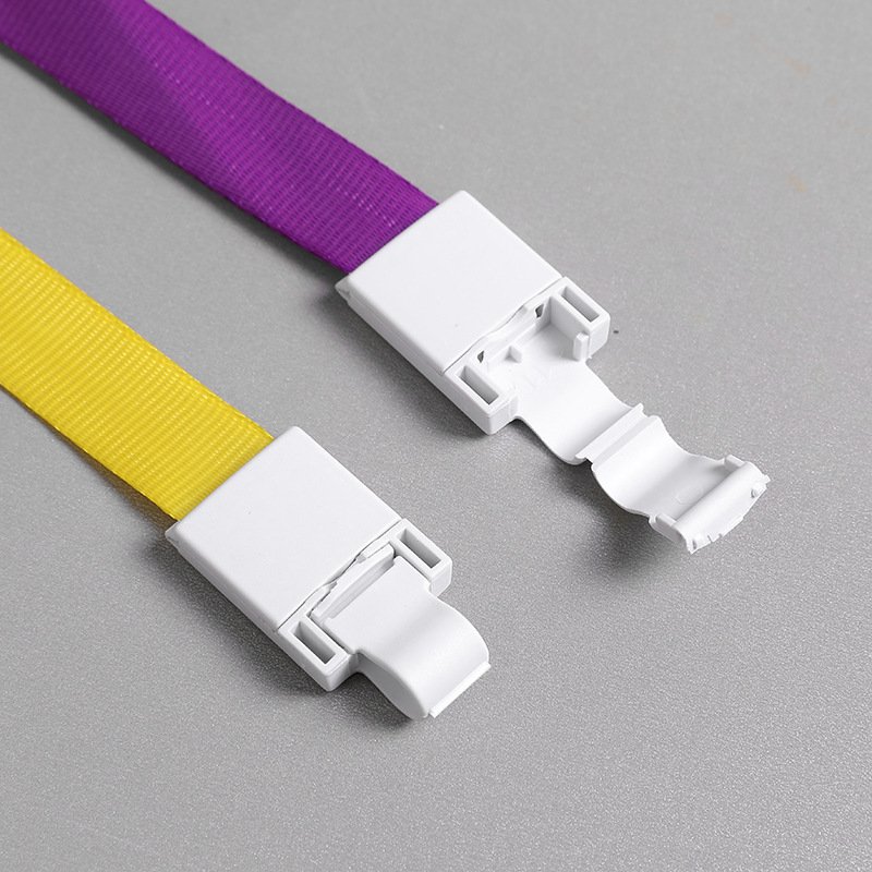 Wholesale Ultra Soft Smellless High Quality Lanyard with Plastic ID Clip for Badge ID Cards Factory Directly Sale