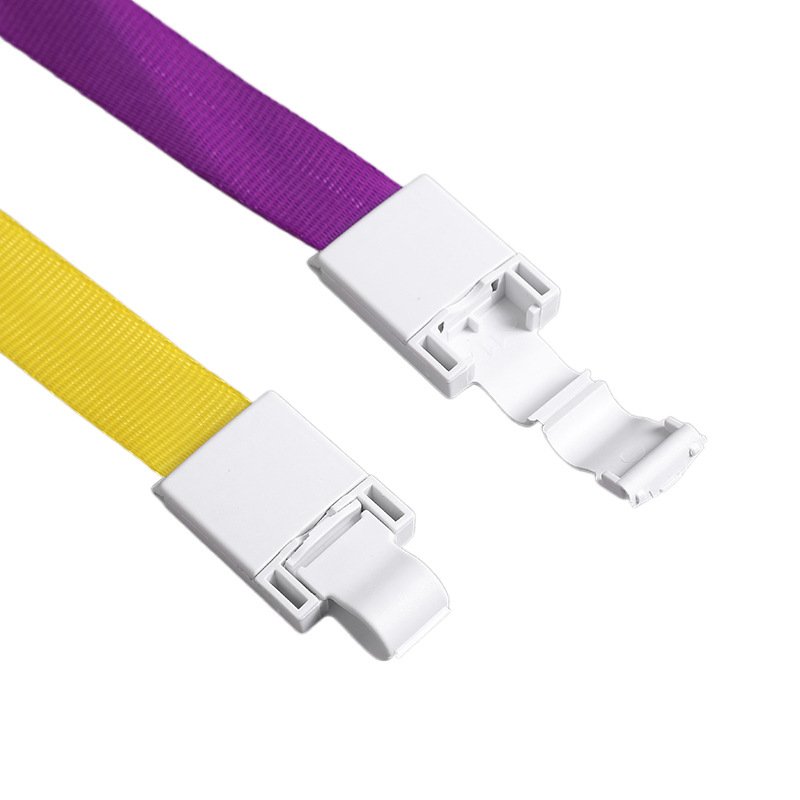 Wholesale Ultra Soft Smellless High Quality Lanyard with Plastic ID Clip for Badge ID Cards Factory Directly Sale