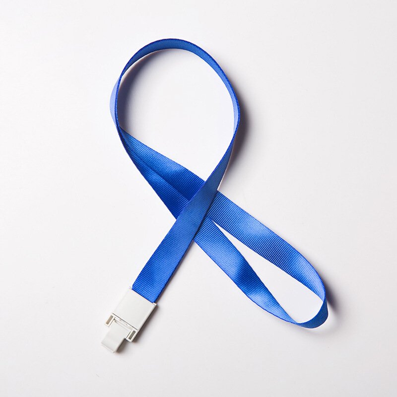 Wholesale Ultra Soft Smellless High Quality Lanyard with Plastic ID Clip for Badge ID Cards Factory Directly Sale