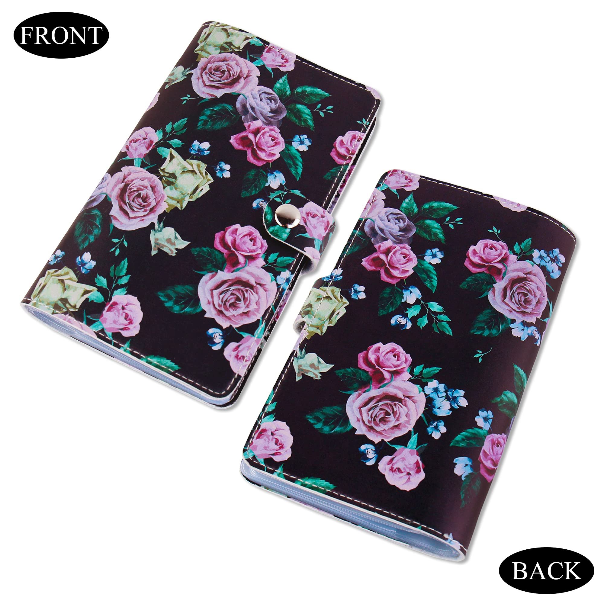 Custom High Quality Business Badge PU Leather Folding Credit Id Card Holder