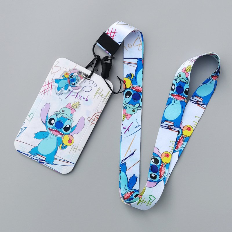 Lanyard Stitch Pendant Badge Holder Card Case Student Anime Wholesale Custom ID Holder Cover Hot Selling Cartoon Lovely Handbag