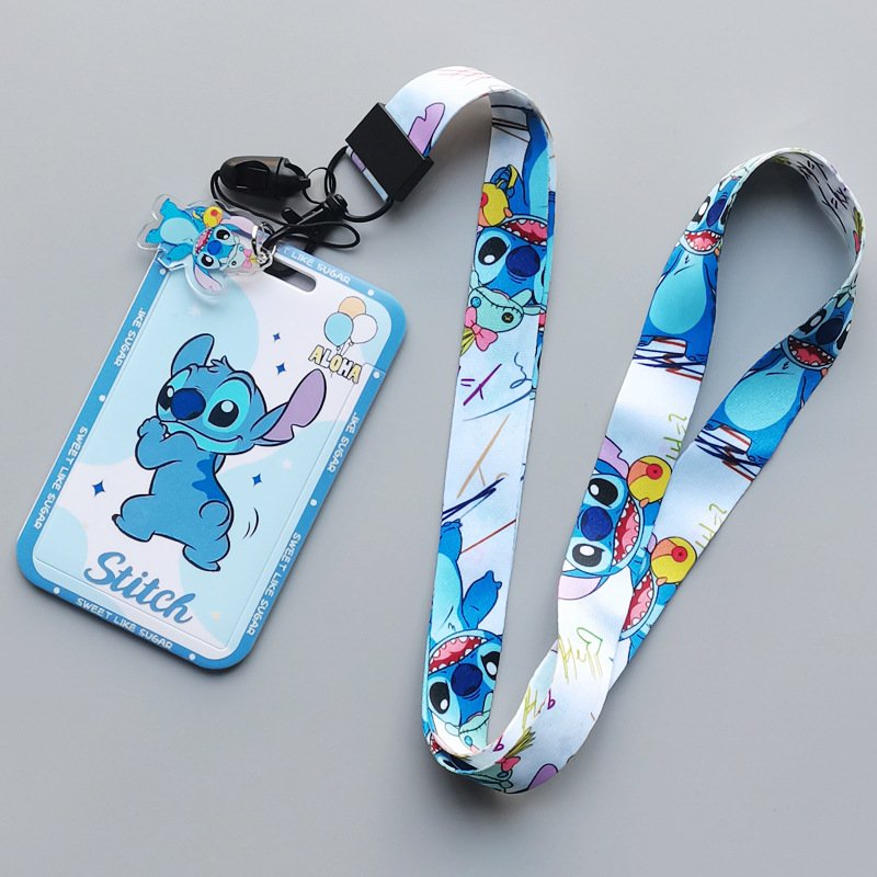Lanyard Stitch Pendant Badge Holder Card Case Student Anime Wholesale Custom ID Holder Cover Hot Selling Cartoon Lovely Handbag