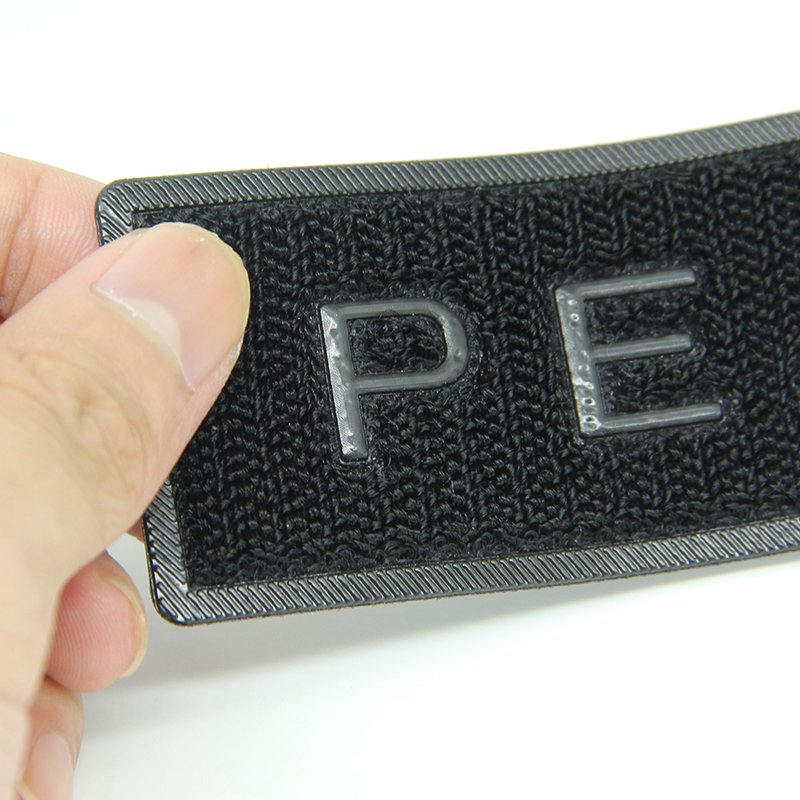 Custom TPU Sleeve Badge with Logo - High-Frequency Heat Press and Cutting for Stylish Jackets | Durable Velcroes Design