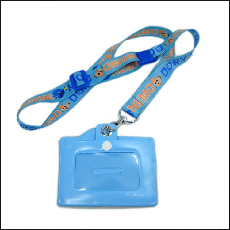 China Wholesale customized logo card holder ID badge card holder with long neck strap band Lanyard