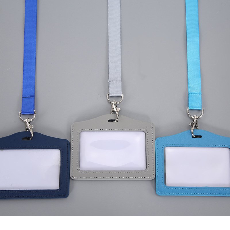 ID Card Work Cover Fashion Slide ID card shell School Student Office Supplies Credit Card Badge Holder
