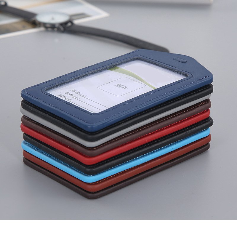 ID Card Work Cover Fashion Slide ID card shell School Student Office Supplies Credit Card Badge Holder
