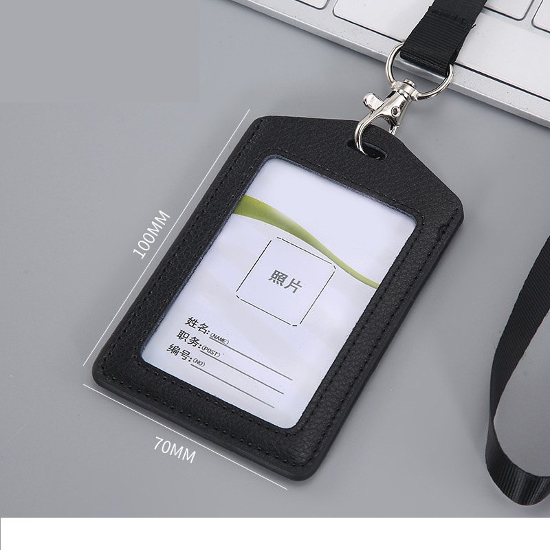 ID Card Work Cover Fashion Slide ID card shell School Student Office Supplies Credit Card Badge Holder