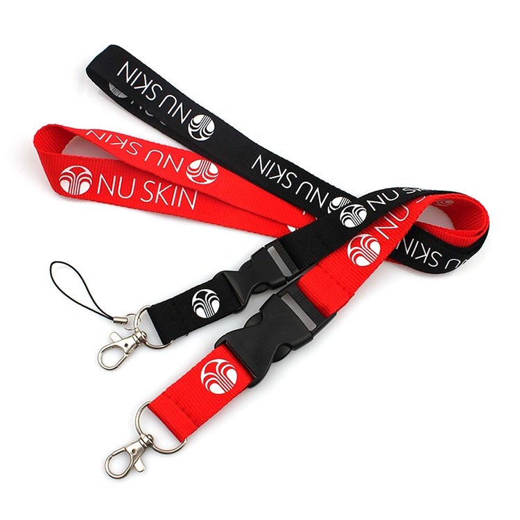 Amerpromo Lanyards Id Badge Holder ID Card Pass Gym Mobile Phone USB Badge Holder Hang Rope Lanyard Key Strap