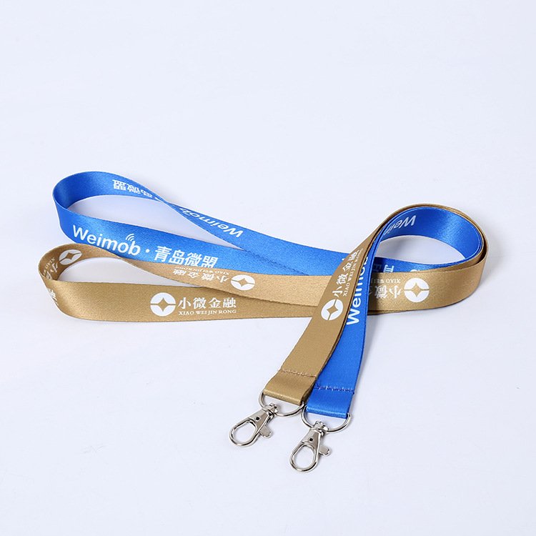 Amerpromo Lanyards Id Badge Holder ID Card Pass Gym Mobile Phone USB Badge Holder Hang Rope Lanyard Key Strap