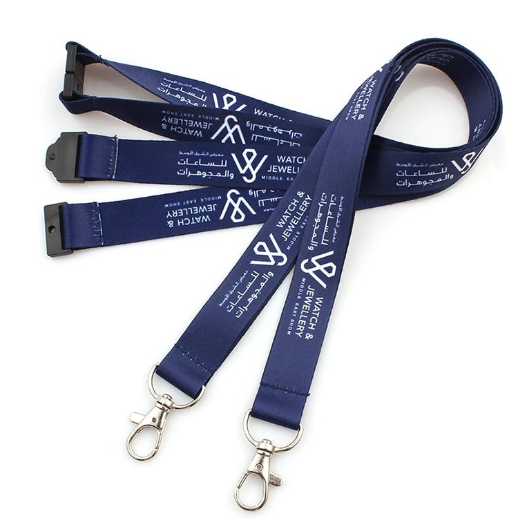 Amerpromo Lanyards Id Badge Holder ID Card Pass Gym Mobile Phone USB Badge Holder Hang Rope Lanyard Key Strap
