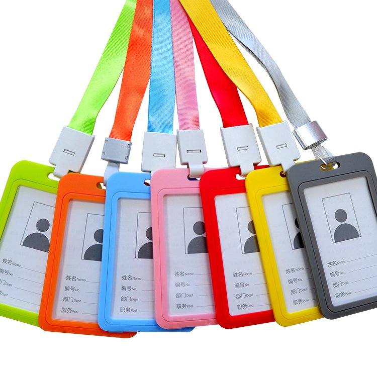 Promotional Work ID Card Badge Holder Neck Strap Phone Lanyard With Printing Logo Custom Polyester Lanyard