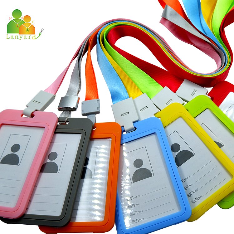 Promotional Work ID Card Badge Holder Neck Strap Phone Lanyard With Printing Logo Custom Polyester Lanyard