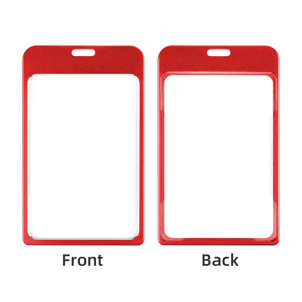 Fashion Aluminum Alloy ID Credit Name Card Badge Holder Cover Metal Business Card Holder Id Card Holder