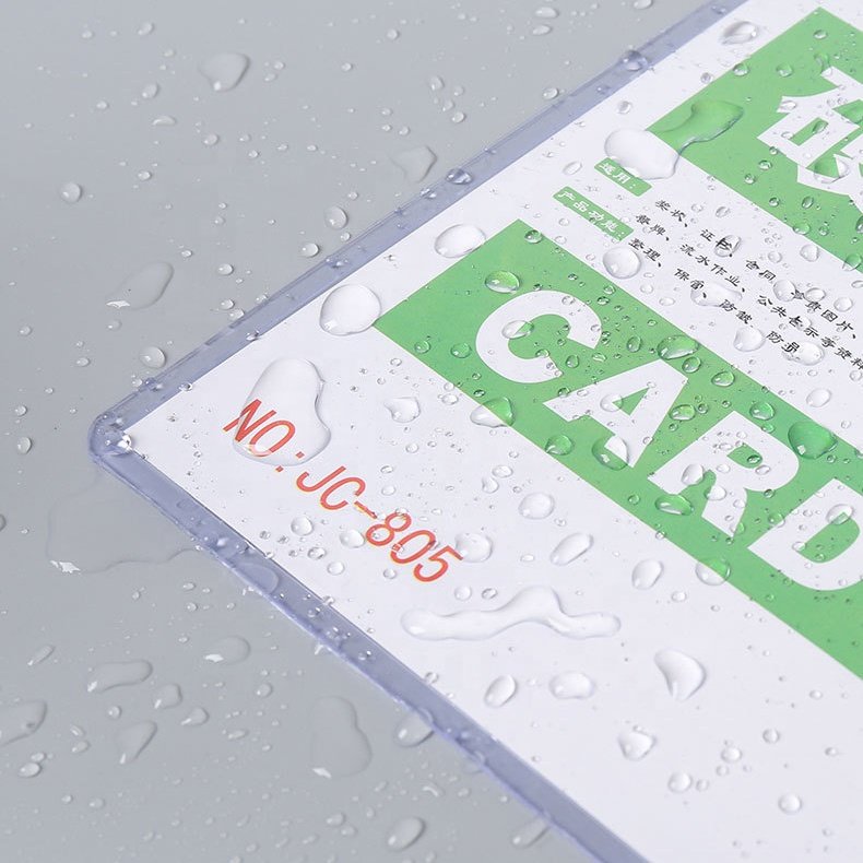 High Quality Customization Pvc Material Id Card Holder Hard Sleeve Transparent Protective Id Card Holder with Different Size