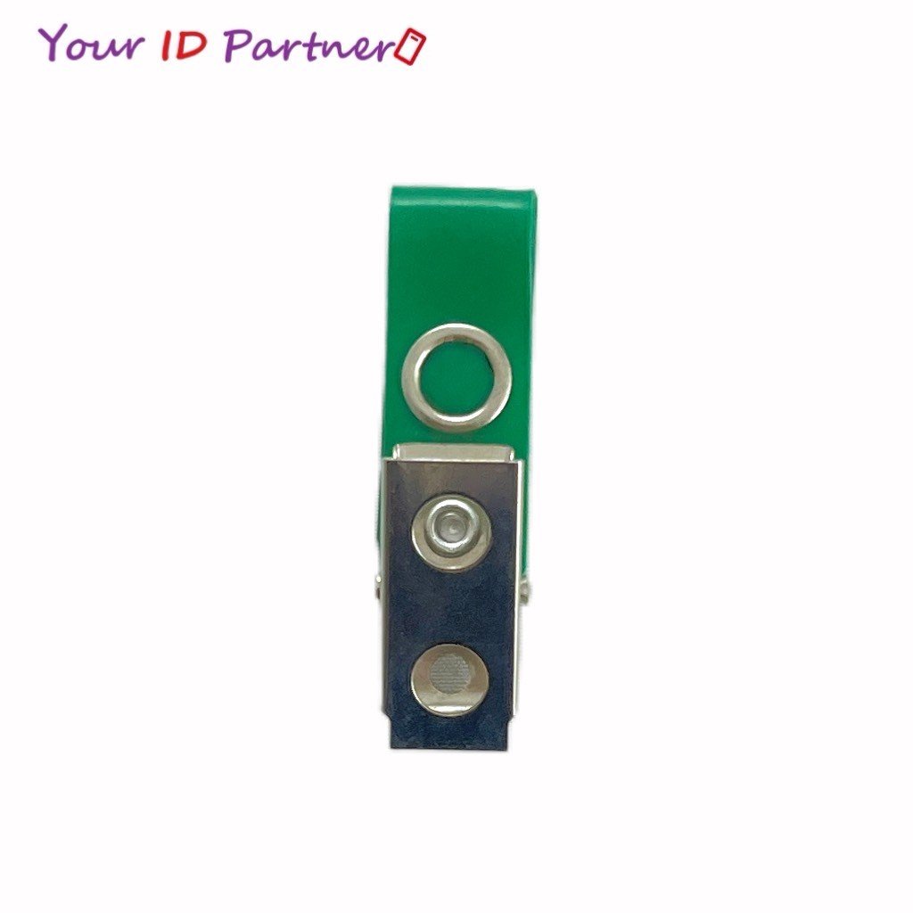 Assorted Color Spring ID Card Clips with Popper