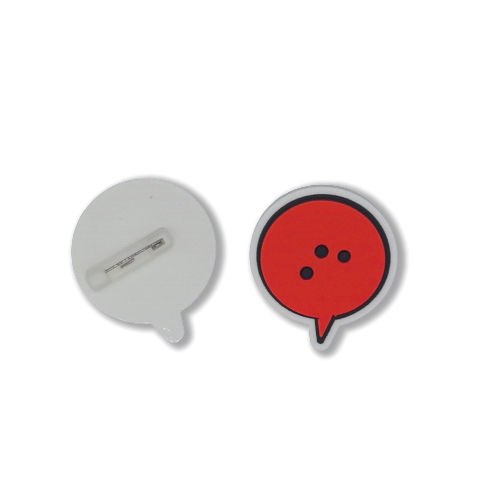 Wholesale Custom Logo PVC Lapel Pin Custom Shaped Plastic Badge with Pin for Trophies Medals & Plaques