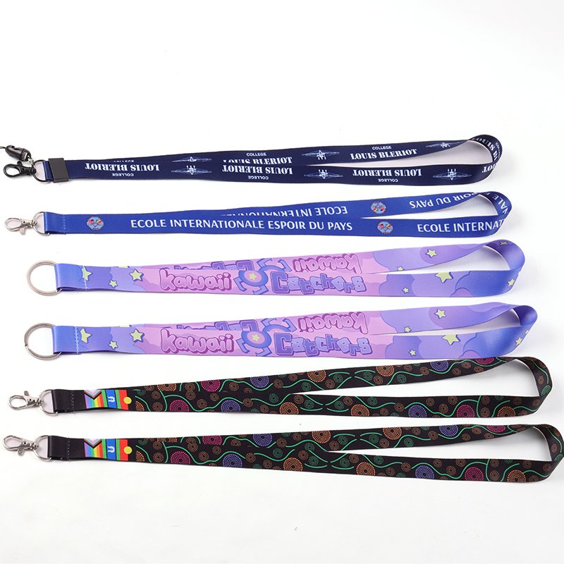 Durable polyester lanyard With ID Badge Holder Fashion Keychain Lanyard High-quality transfer print lanyard