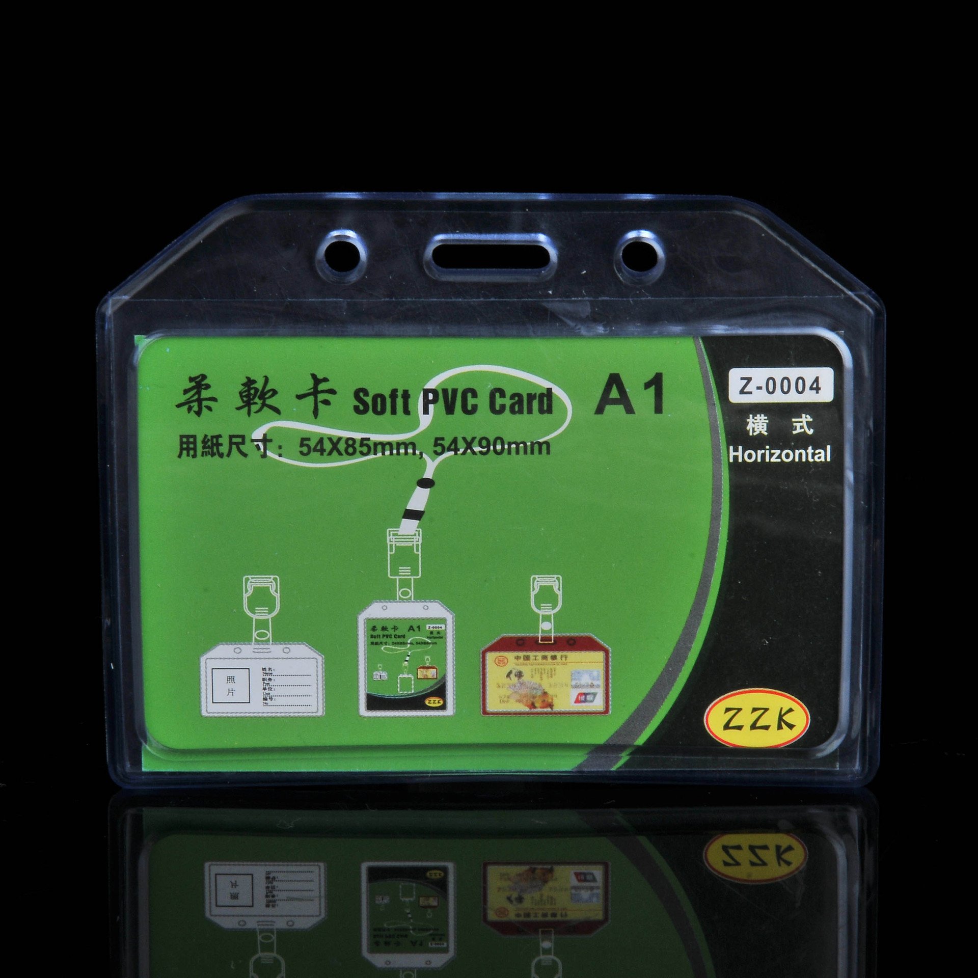 Wholesale PVC Student Card Holder High Quality ID Card Sleeves For Student Worker Staff Toploaders ID Card Holder