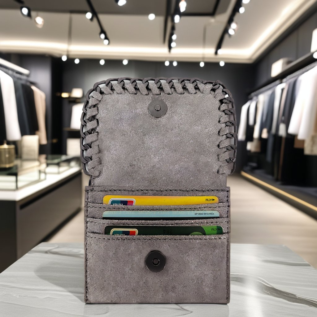 Premium Customizable Cardholder Wallet Polyester Business Style Bag with Light Weight Credit Card Holder Case Logo Customized