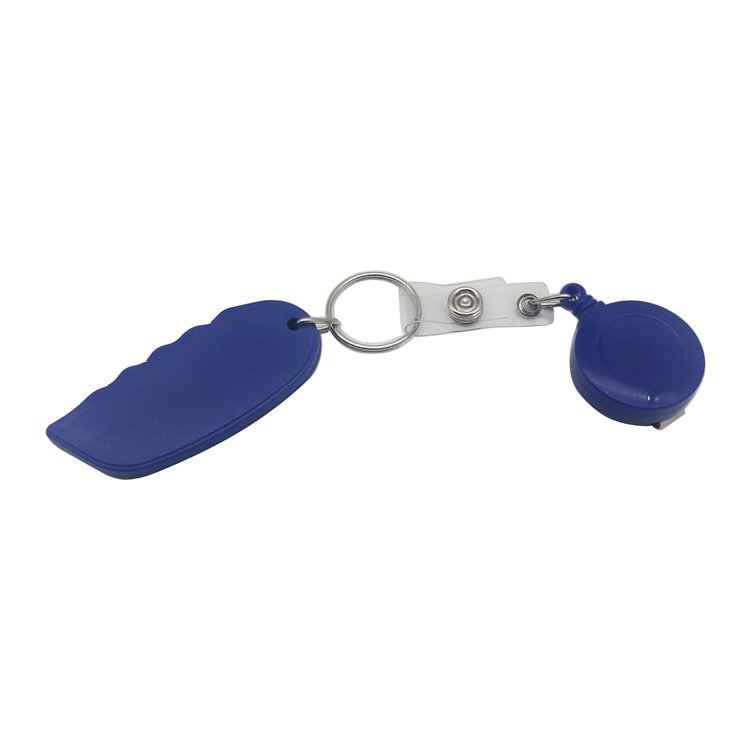 Safety Carton Box Cutter Knife with Retractable Keychain Badge Holder Carabiner Reels Key Holders Chains Nurse ID Badge Clip