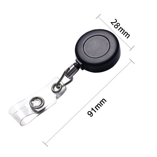 Wholesale 28MM Metal Yoyo Zinc Alloy Round Retractable Nurse Badge holder ID Card Reel Alligator Clip