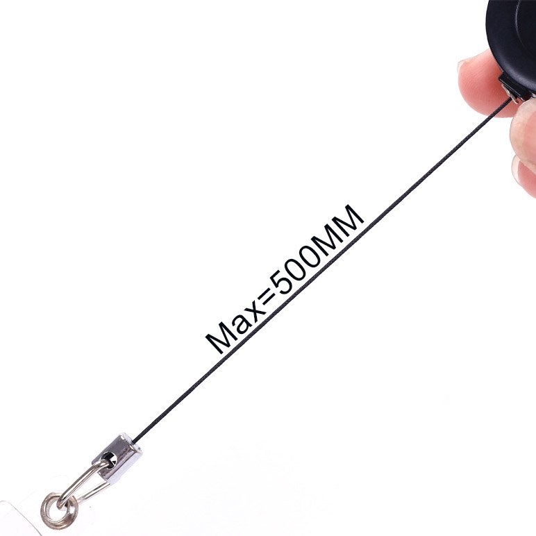 Wholesale 28MM Metal Yoyo Zinc Alloy Round Retractable Nurse Badge holder ID Card Reel Alligator Clip